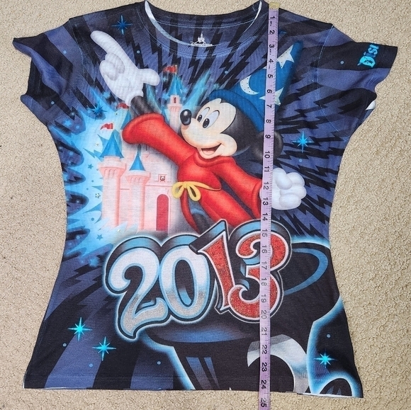 Y2k Disneyland Resorts Official Merch 2013 Mickey Mouse Graffiti Tee Size M - Picture 13 of 15